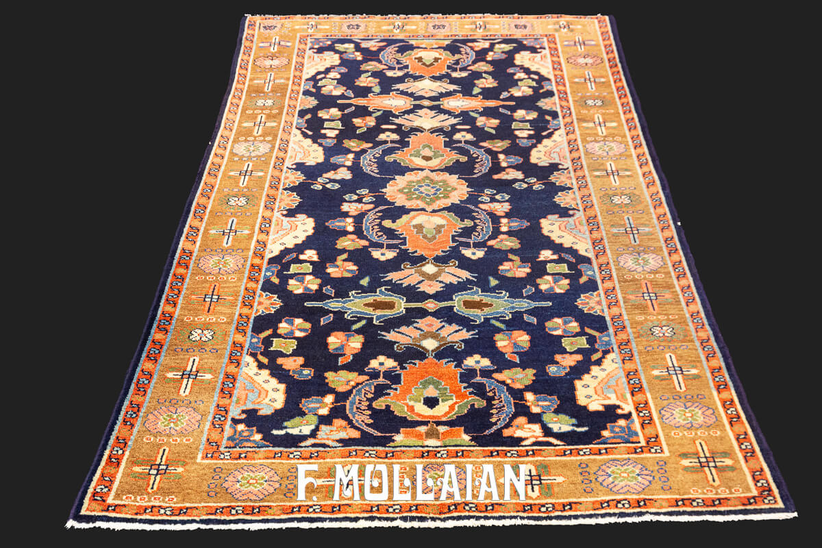 Antique Hamedan Rug Deep Blue Field n°:237767